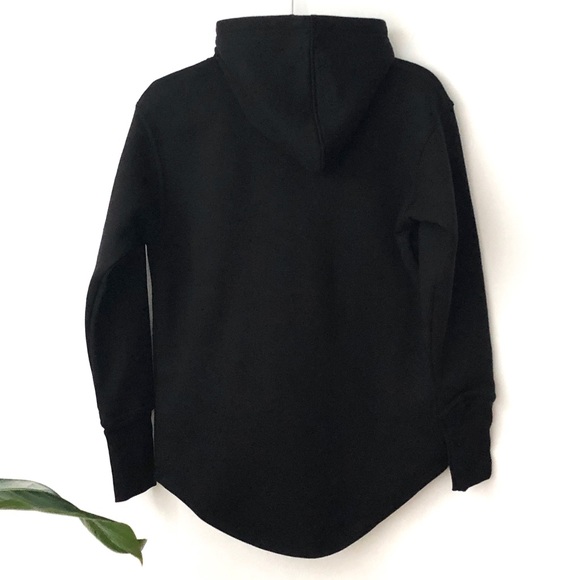 Long Line Fleece lined Hoodie w reflective pockets - Picture 7 of 8